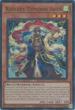 Radiant Typhoon Swen-Ultra Rare - 1st Edition - DOOD-EN014 - Doom of Dimensio... - Image 1