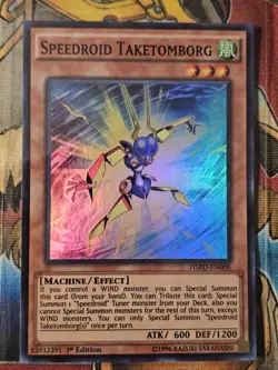 Yu-Gi-Oh! TCG Speedroid Taketomborg HSRD-EN006 1st Edition Effect Super Rare - Image 1