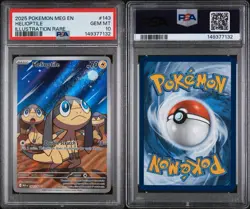 2025 POKEMON MEG EN-MEGA EVOLUTION ILLUSTRATION RARE #143 HELIOPTILE PSA 10 - Image 3