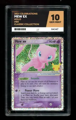 Pokemon TCG Card Mew ex 88/92 25th Anniversary Celebrations Holo - ACE 10 ref331 - Image 1