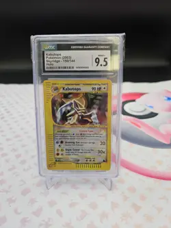 Pokemon ~ Skyridge ~ Kabutops ~ Crystal Type Secret Rare ~ CGC 9.5 ~ Gem Mint - Image 1