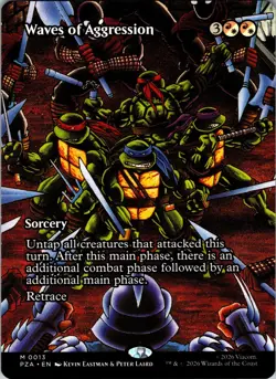 Waves of Aggression (Borderless) M Teenage Mutant Ninja Turtles Source Material - Image 1