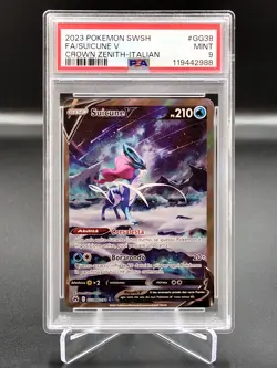 🍀Pokemon PSA 9 Suicune V GG38/GG70 Zenit Regale ITALIANO bgs graad Pokemon🍀 - Image 1