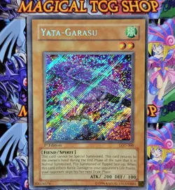 Yugioh Yata Garasu LOD-000 1st Edition Secret Rare Konami 2003 PL - Image 1