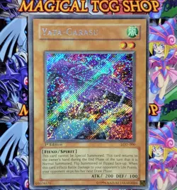 Yugioh Yata Garasu LOD-000 1st Edition Secret Rare Konami 2003 PL - Image 3
