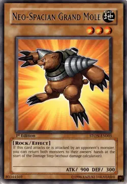 Neo-Spacian Grand Mole Rare Effect Monster 1st Edition Strike of Neos Yugioh - Image 1