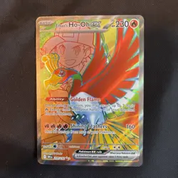 Pokemon TCG Ethan's Ho-Oh EX 209/182 S&V Destined Rivals Ultra Rare Holo Card - Image 1