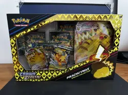 Pokemon TCG Crown Zenith Pikachu VMAX Special Collection Box Sealed - Image 1