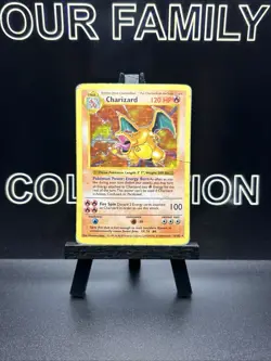 Pokemon TCG Charizard 4/102 Shadowless Base Set Holo WOTC HP - Image 1
