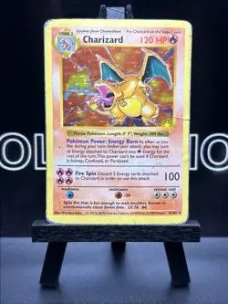 Pokemon TCG Charizard 4/102 Shadowless Base Set Holo WOTC HP - Image 2