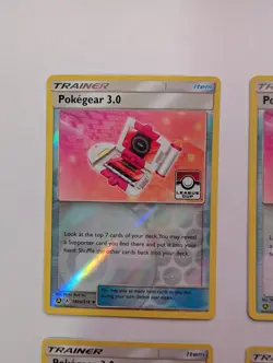 Pokegear 3.0 182A Set Of 4 trainer Pokemon Tcg - Image 2