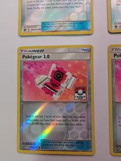 Pokegear 3.0 182A Set Of 4 trainer Pokemon Tcg - Image 4