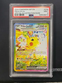 [PSA 9] Pikachu ex 238/191 Surging Sparks SSP Special Illustration Rare POKEMON - Image 1