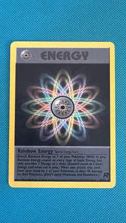 Pokemon Rainbow Energy 80/82 Unlimited Team Rocket Rare - Image 1