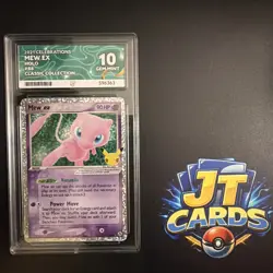 Ace 10 Pokemon Mew ex Holo 88/92 Celebrations Classic Collection GEM MINT - Image 1