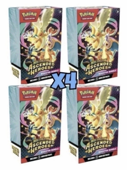 🔥Pokemon TCG Mega Evolution Ascended Heroes Booster Bundle x4 - Image 1