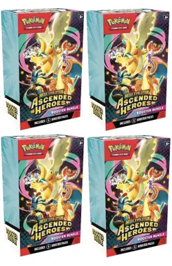 Pokemon TCG Mega Evolution Ascended Heroes Booster Bundle x4 - PRESALE - Image 1