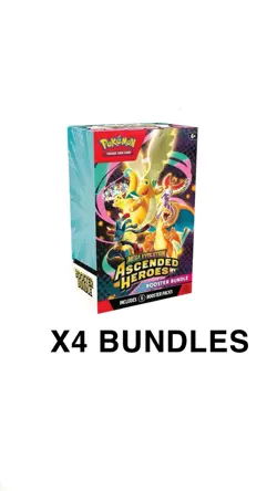 Pokemon TCG Mega Evolution Ascended Heroes Booster Bundle x4| PRESALE - Image 1