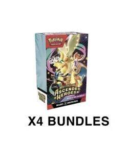 Pokemon TCG Mega Evolution Ascended Heroes Booster Bundle x4 | PRESALE - Image 1