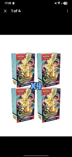 Pokemon TCG Mega Evolution Ascended Heroes Booster Bundle x4 | PRESALE - Image 1