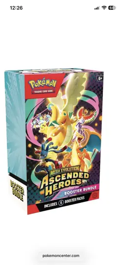 Pokemon TCG Mega Evolution Ascended Heroes Booster Bundle x4 | PRESALE - Image 1