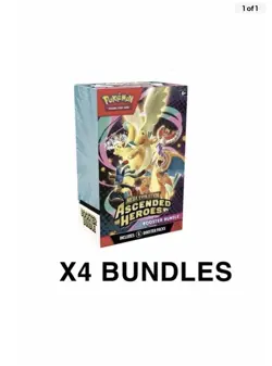 Pokemon TCG Mega Evolution Ascended Heroes Booster Bundle x4 | PRESALE - Image 1