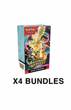 Pokemon TCG Mega Evolution Ascended Heroes Booster Bundle x4 | PRESALE - Image 1