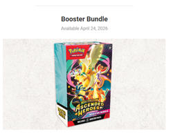 Pokemon TCG: Mega Evolution-Ascended Heroes Booster Bundle x4 Pre-Order - Image 4