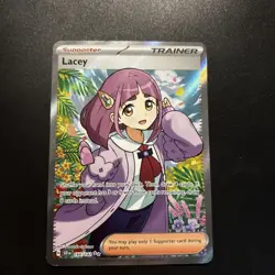 Pokemon TCG Card Lacey 166/142 Stellar Crown Ultra Rare NM - Image 1
