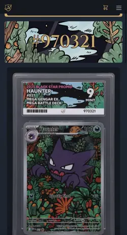 Pokemon TCG Haunter Card - MEP 027 - English - Black Star Promo - ACE Grade 9 - Image 4