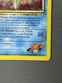 Vintage Pokemon Misty's Tentacruel Gym Heroes Holo Rare 10/132 WOTC TCG Card - Image 2