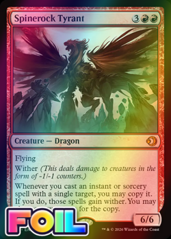 x1 Spinerock Tyrant FOIL ECL Lorwyn Eclipsed MTG 159 M/NM 1x - Image 1