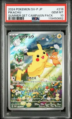 Pikachu psa10 promo 218/SV-P Pokemon card - Image 1