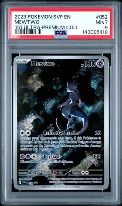 2023 Pokemon SVP EN #052 Mewtwo 151 Ultra-Premium Collection PSA 9 - Image 1