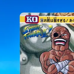 Sagat Street Fighter 2 Trading Card Carddass TCG BANDAI CAPCOM Anime Japan #34 B - Image 3
