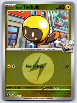 IONO'S TADBULB 069/217 ENERGY REVERSE HOLO COMMON ME: ASCENDED HEROES POKEMON NM - Image 1