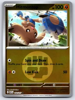 HITMONTOP 102/217 ENERGY REVERSE HOLO COMMON ME: ASCENDED HEROES POKEMON NM - Image 1