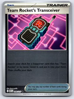 TEAM ROCKET'S TRANSCEIVER 209/217 REVERSE HOLO ME: ASCENDED HEROES POKEMON NM - Image 1