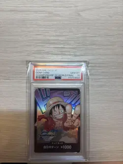 One Piece Card Game Luffy Don Card Championship 2024 World Final PSA 10 - Image 1