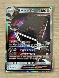 Stakataka GX 102/168 Holo Rare GX Celestial Storm Pokemon - NM - Image 3