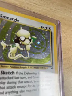 Pokemon TCG Neo Discovery 1st Edition Extremely Rare Swirl Holo: Smeargle 11/75 - Image 2