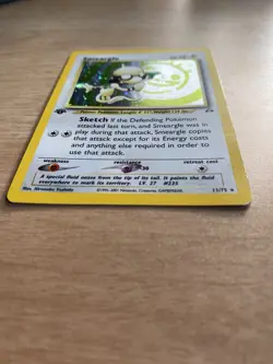 Pokemon TCG Neo Discovery 1st Edition Extremely Rare Swirl Holo: Smeargle 11/75 - Image 4