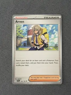 Pokemon TCG Arven Playset Scarlet & Violet Base 166/198 Supporter - Regular NM - Image 1