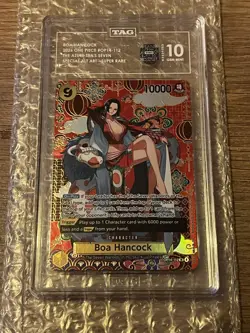 Boa Hancock One Piece OP14-112 SP Alt Art The Azure Sea's Seven TAG 10 POP 13! - Image 3