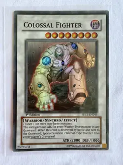 Colossal Fighter 5DS1-EN043 Super Rare 1st Edition Near Mint Yugioh - Image 1