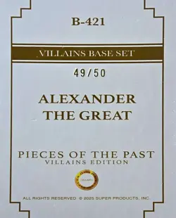 2024 Pieces Of The Past 'Villains Edition': Red Parallel Card (#49/50) ATG - Image 2