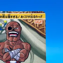 Sagat Street Fighter 2 Trading Card Carddass TCG BANDAI CAPCOM Anime Japan #34 - Image 4