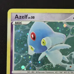 Azelf 4/123 Holo SWIRL - Mysterious Treasures Pokemon Card - LP - Image 3