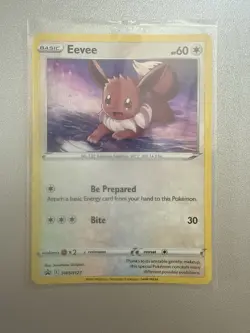 Pokemon TCG: Eevee SWSH127 Black Star Promo - Holo - Great Condition - Image 1