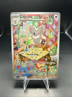 Pokemon TCG Cinccino 183/162 Illustration Rare Temporal Forces - Image 1